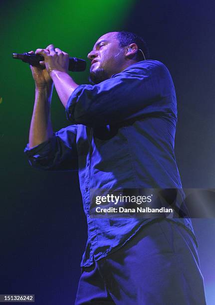 Rapper Doug "SA" Martinez of 311 peforms at Marymoor Amphitheater on September 5, 2012 in Redmond, Washington.