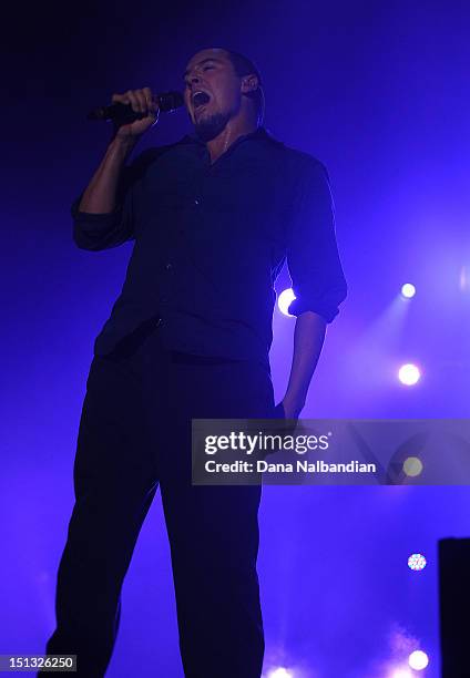 Rapper Doug "SA" Martinez of 311 peforms at Marymoor Amphitheater on September 5, 2012 in Redmond, Washington.