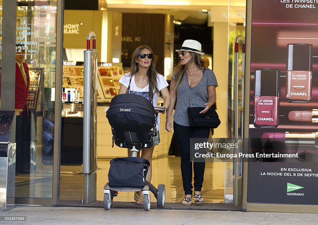 Amaia Montero and Family Sighting In Madrid - September 05, 2012