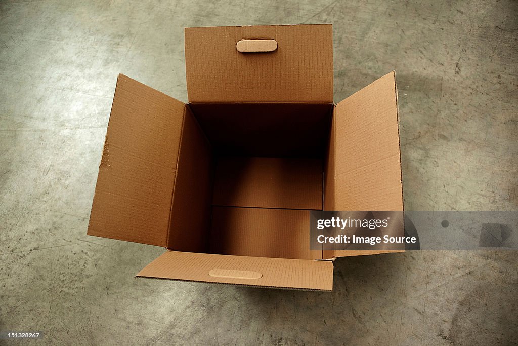 Empty cardboard box