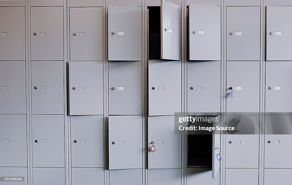 Locker doors full frame