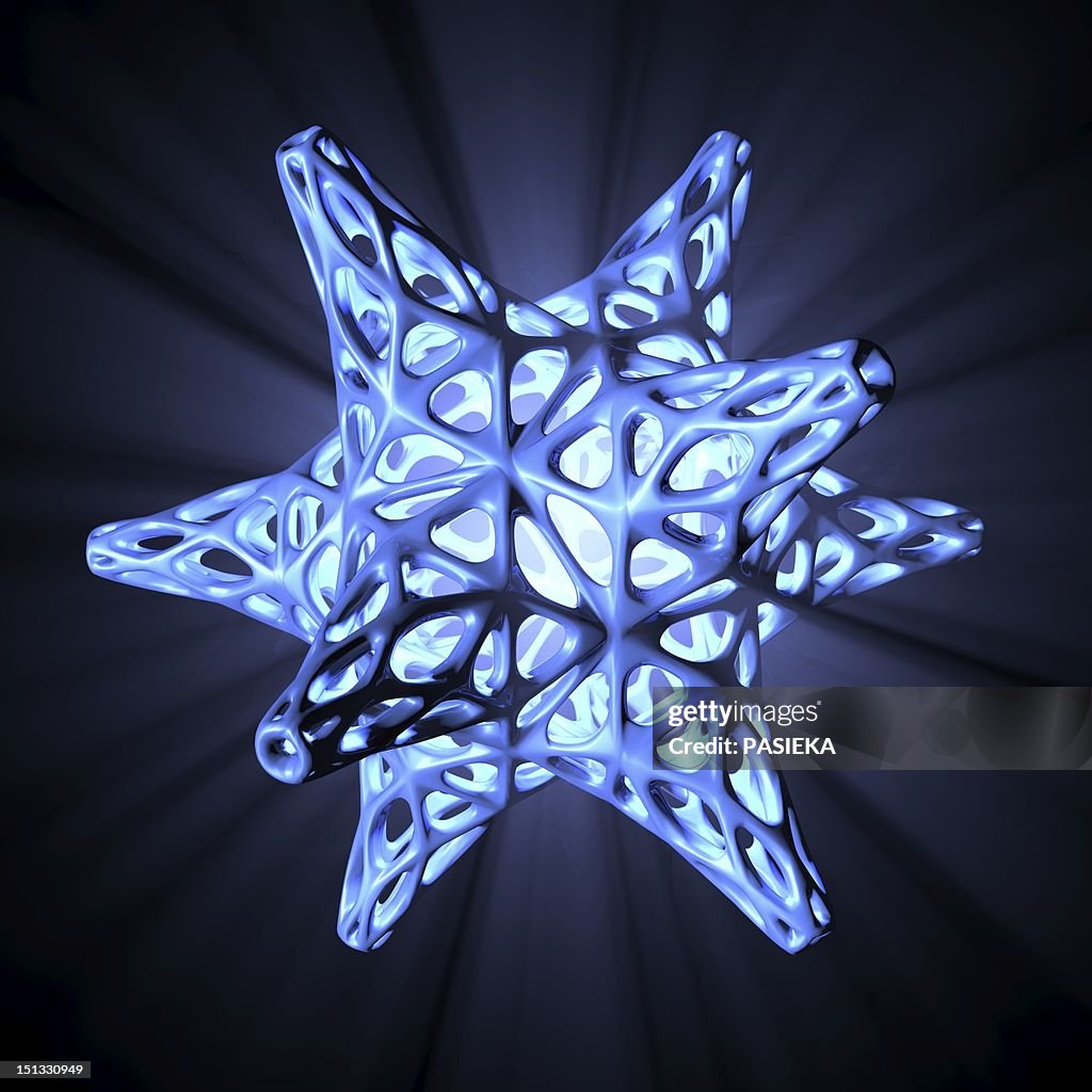 Radiolarian skeleton, artwork