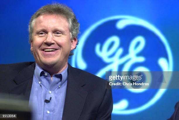 General Electric Chairman-Elect Jeffrey R. Immelt speaks during a news conference November 27 in New York City. Immelt will succeed John F. Welch Jr....