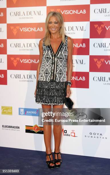 Mar Segura attends the painting exhibition of Carla Duval at Casa de Vacas on September 5, 2012 in Madrid, Spain.