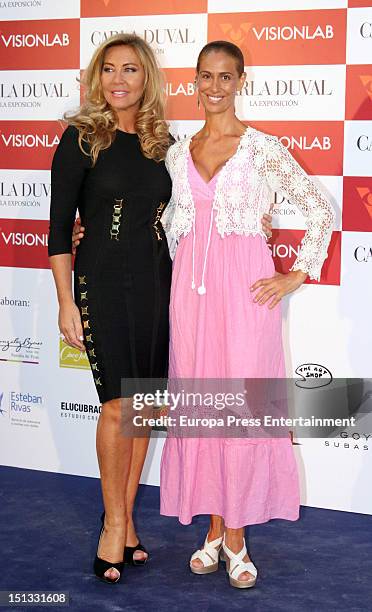 Norma Duval attends the painting exhibition of Carla Duval at Casa de Vacas on September 5, 2012 in Madrid, Spain.