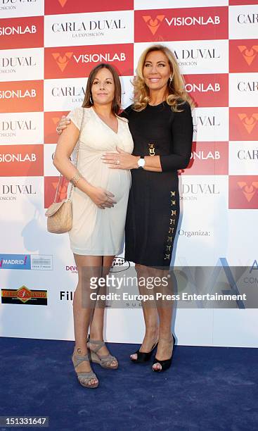 Norma Duval attends the painting exhibition of Carla Duval at Casa de Vacas on September 5, 2012 in Madrid, Spain.