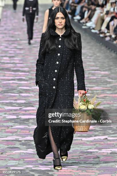 Model walks the runway during the Chanel Haute Couture Fall/Winter 2023/2024 show as part of Paris Fashion Week on July 04, 2023 in Paris, France.