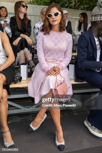 Jenna Coleman attends the Chanel Haute Couture Fall/Winter 2023/2024 show as part of Paris Fashion Week on July 04, 2023 in Paris, France.