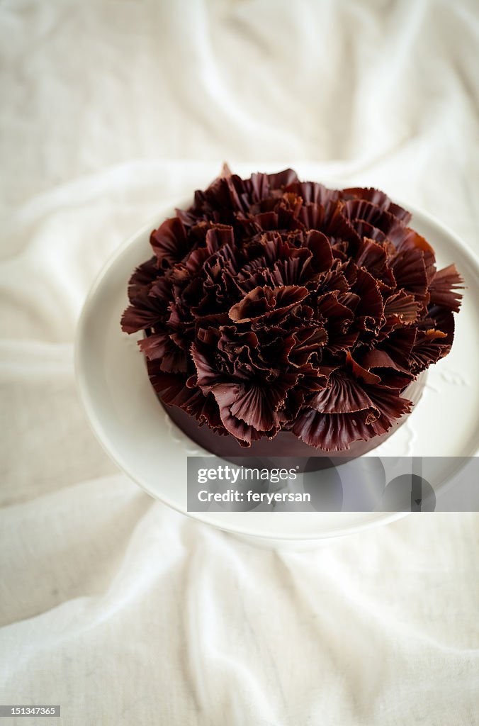 Chocolate and chestnut mousse cake