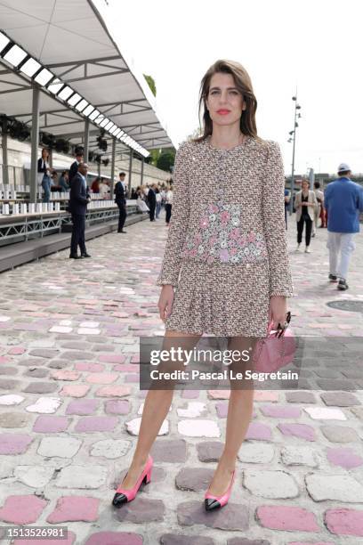 Charlotte Casiraghi attends the Chanel Haute Couture Fall/Winter 2023/2024 show as part of Paris Fashion Week on July 04, 2023 in Paris, France.