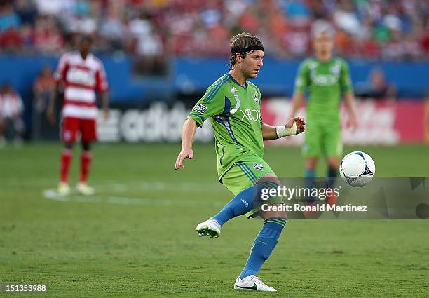 Jeff Parke of Seattle Sounders FC at FC Dallas Stadium on September 2, 2012 in Frisco, Texas.