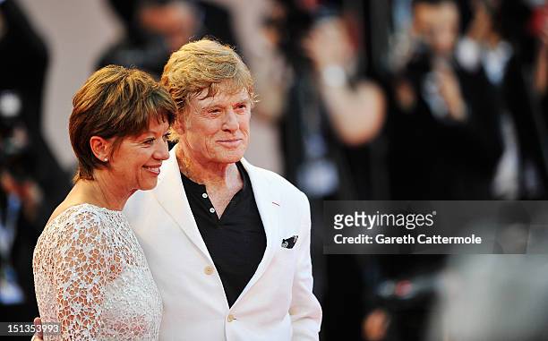 Actor/Director Robert Redford and his wife Sibylle Szaggars attend "The Company You Keep" Premiere at the 69th Venice Film Festival at the Palazzo...