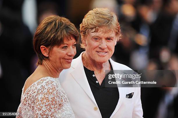 Actor/Director Robert Redford and his wife Sibylle Szaggars attend "The Company You Keep" Premiere at the 69th Venice Film Festival at the Palazzo...