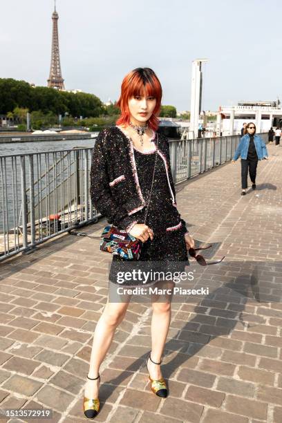 Ai Hashimoto attends the Chanel Haute Couture Fall/Winter 2023/2024 show as part of Paris Fashion Week on July 04, 2023 in Paris, France.