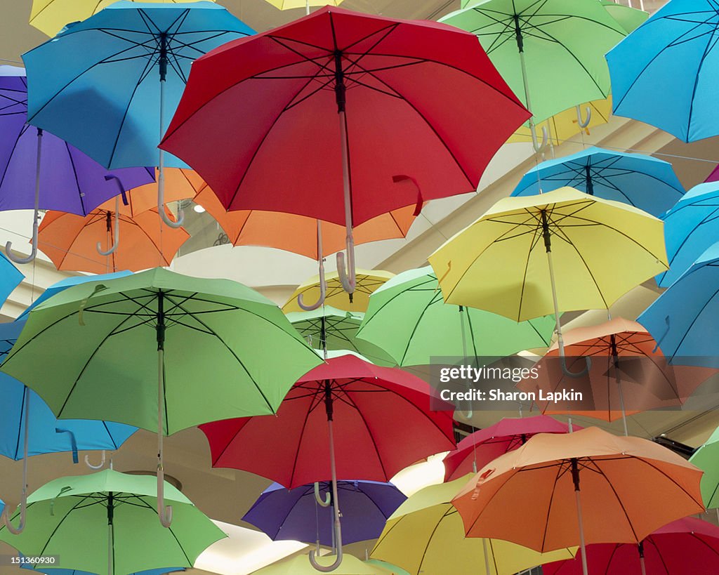 Colourful umbrellas