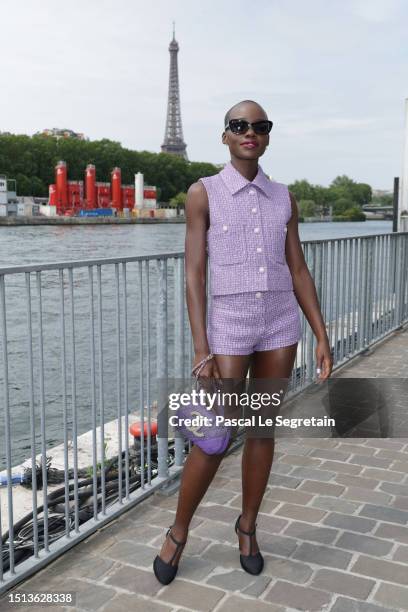 Lupita Nyong'o attends the Chanel Haute Couture Fall/Winter 2023/2024 show as part of Paris Fashion Week on July 04, 2023 in Paris, France.