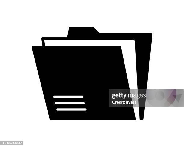 stockillustraties, clipart, cartoons en iconen met archive black line & fill vector icon - juridische procedure