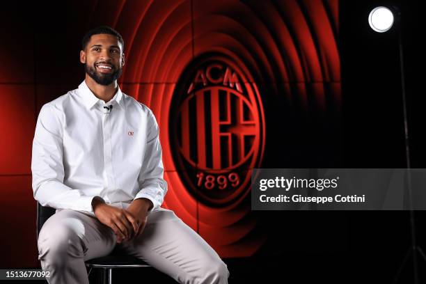 Milan unveil new signing Ruben Loftus-Cheek at Casa Milan on June 29, 2023 in Milan, Italy.