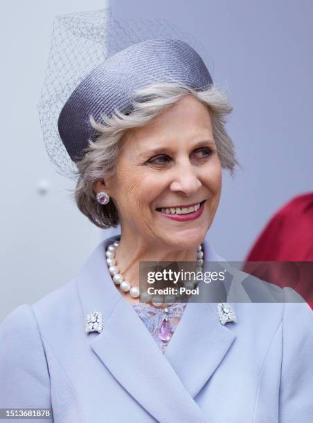 Birgitte, Duchess of Gloucester attends The Order of The Garter service at St George's Chapel, Windsor Castle on June 19, 2023 in Windsor, England....