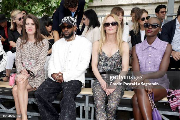 Charlotte Casiraghi, Kendrick Lamar, Vanessa Paradis and Lupita Nyong'o attend the Chanel Haute Couture Fall/Winter 2023/2024 show as part of Paris...
