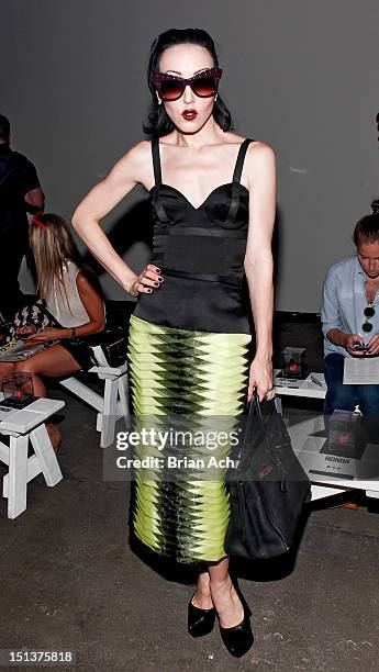 Michelle Violy Harper attends the Honor spring 2013 fashion show during Mercedes-Benz Fashion Week at Eyebeam on September 6, 2012 in New York City.