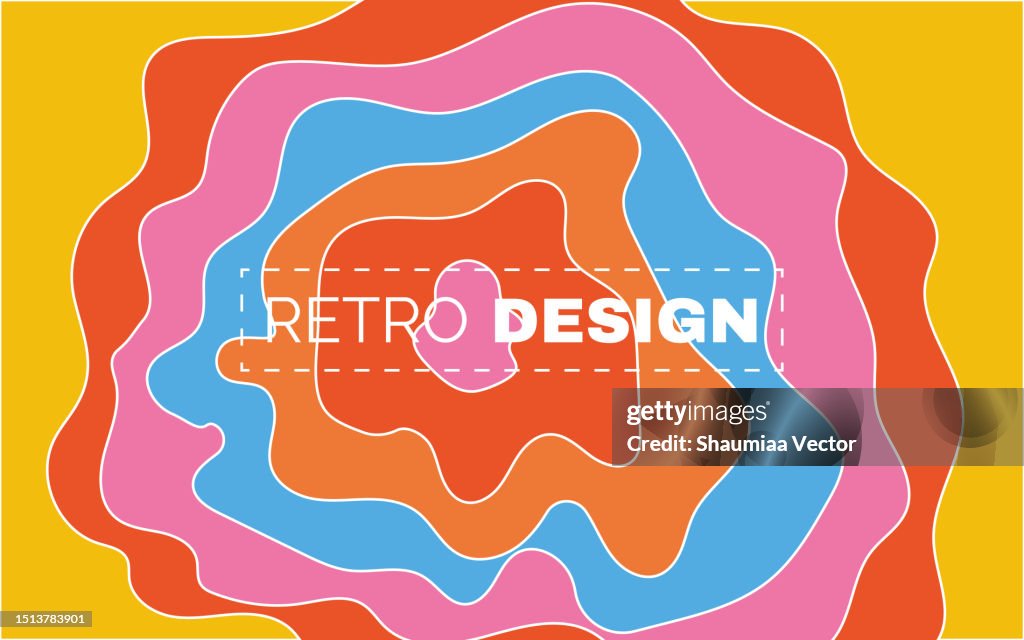 Retro Liquid Wave Abstract Background Psychedelic Retro Wave Wallpaper ...