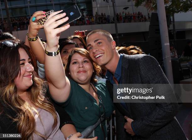 Actor Colton Haynes arrives at the 2012 MTV Video Music Awards at Staples Center on September 6, 2012 in Los Angeles, California.