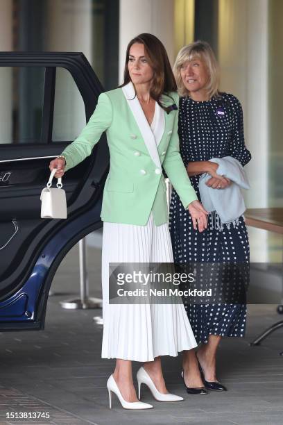 Catherine, Princess of Wales attends day two of the Wimbledon Tennis Championships at All England Lawn Tennis and Croquet Club at All England Lawn...