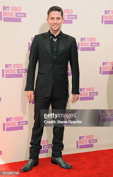 Actor Jackson Rathbone arrives at the 2012 MTV Video Music Awards at Staples Center on September 6, 2012 in Los Angeles, California.