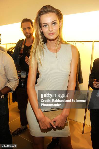 Model Edita Vilkeviciute celebrates Fashion's Night Out at Calvin Klein Boutique on September 6, 2012 in New York City.