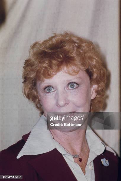 Close-up of actress Gwen Verdon , New York, November 12th 1975.