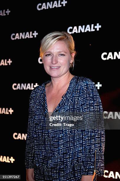 Anne-Elisabeth Lemoine attends the Canal + New Season Celebration Party on September 6, 2012 in Paris, France.