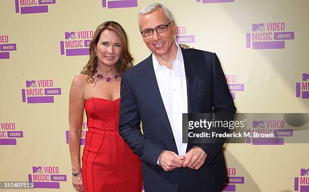 Television personality Dr. Drew Pinsky and his wife Susan Pinsky arrive at the 2012 MTV Video Music Awards at Staples Center on September 6, 2012 in...