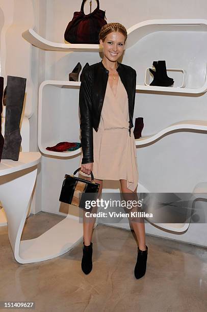 Model Petra Nemcova attends Stuart Weitzman Hosts Fashion's Night Out with Special Guest Appearance by Petra Nemcova at Stuart Weitzman Boutique on...