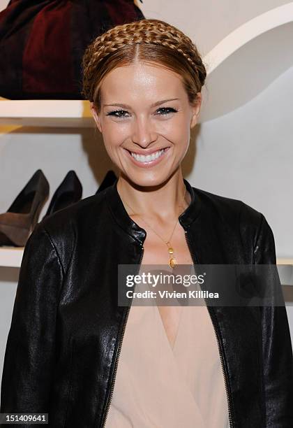 Model Petra Nemcova attends Stuart Weitzman Hosts Fashion's Night Out with Special Guest Appearance by Petra Nemcova at Stuart Weitzman Boutique on...