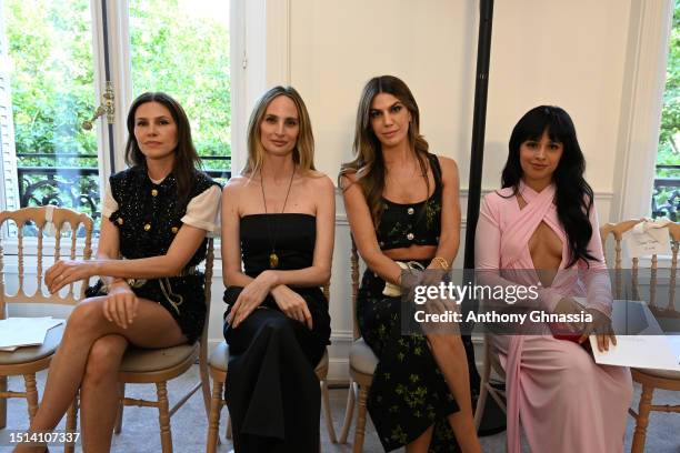 Dasha Zhukova, Lauren Santo Domingo, Bianca Brandolini D'Adda and Camila Cabello attend the Giambattista Valli Haute Couture Fall/Winter 2023/2024...