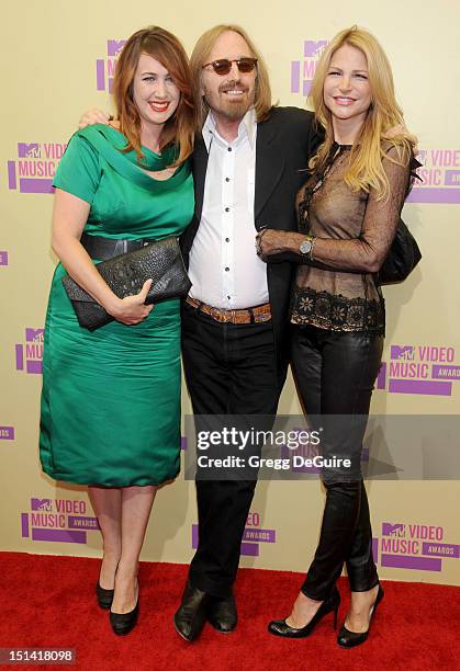 Musician Tom Petty , daughter Adria Petty and wife Dana Petty arrive at 2012 MTV Video Awards at Staples Center on September 6, 2012 in Los Angeles,...