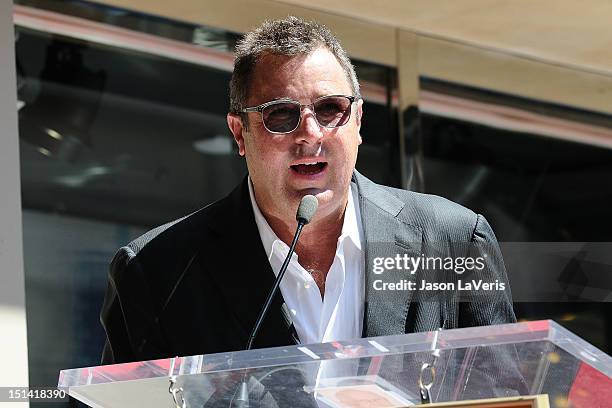 Vince Gill is honored with a star on the Hollywood Walk of Fame on September 6, 2012 in Hollywood, California.