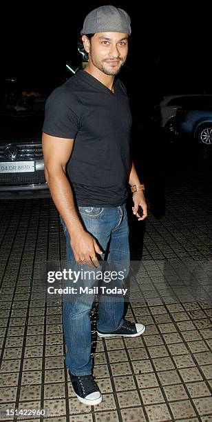 Kunal Khemu during the screening of the movie 'Raaz 3' at PVR Cinema in Mumbai on September 6, 2012.