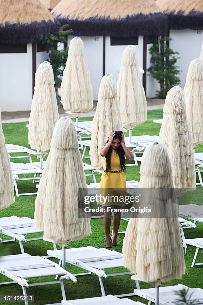 Actress Hafsia Herzi from the film 'Inheritance' poses during the 69th Venice Film Festival at the Venice Days on September 5, 2012 in Venice, Italy.