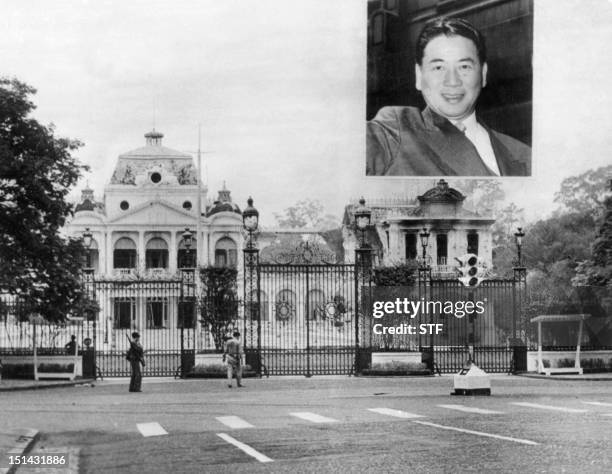 Picture taken in the early 60s of the presidential palace in Saigon where Ngo Dinh Diem , the increasingly unpopular President of South Vietnam, was...