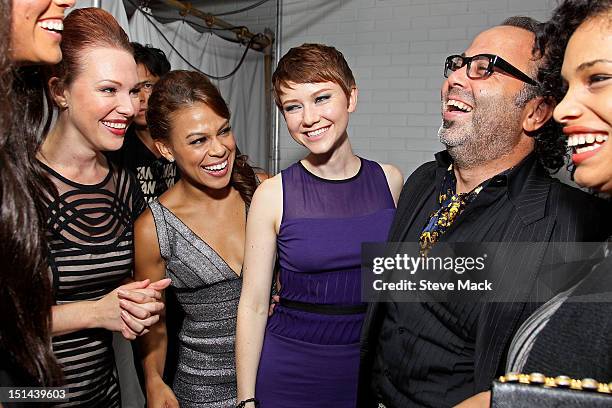 Erin Cummings, Toni Trucks, Valorie Curry and Christo at Sky Room on September 6, 2012 in New York City.