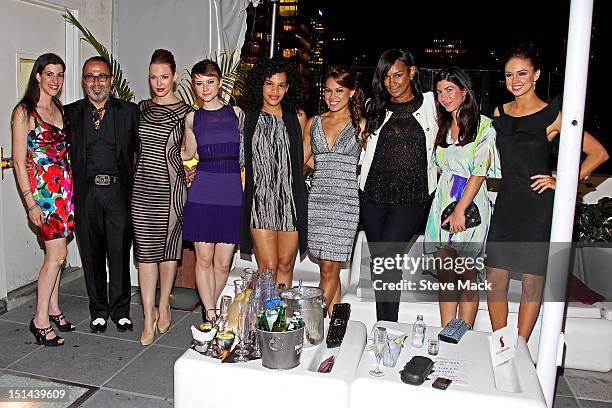 Erica Wolf, Christo, Erin Cummings, Valorie Curry, guest, Toni Trucks, Jackie Christie, Claudine DeSola and Chambers Steedle at Sky Room on September...
