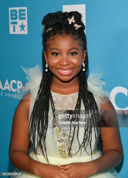 Celina Smith at the 53rd NAACP Image Awards Live Show Screening held at The Roosevelt Hotel on February 26th, 2022 in Los Angeles, California.