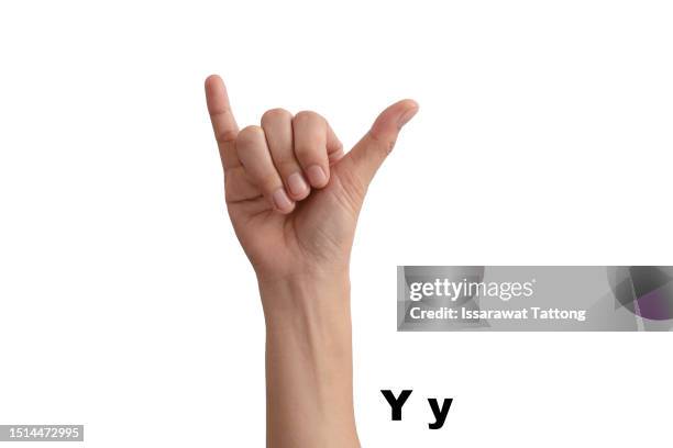 Y Asl Sign Asl Alphabet Photos and Premium High Res Pictures - Getty Images