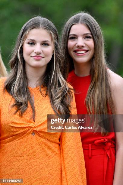 Crown Princess Leonor of Spain and Princess Sofia of Spain attend a meeting-Workshop on Innovation, teamwork and creativity, with Spanish chef Ferran...