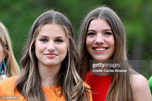 Crown Princess Leonor of Spain and Princess Sofia of Spain attend a meeting-Workshop on Innovation, teamwork and creativity, with Spanish chef Ferran...