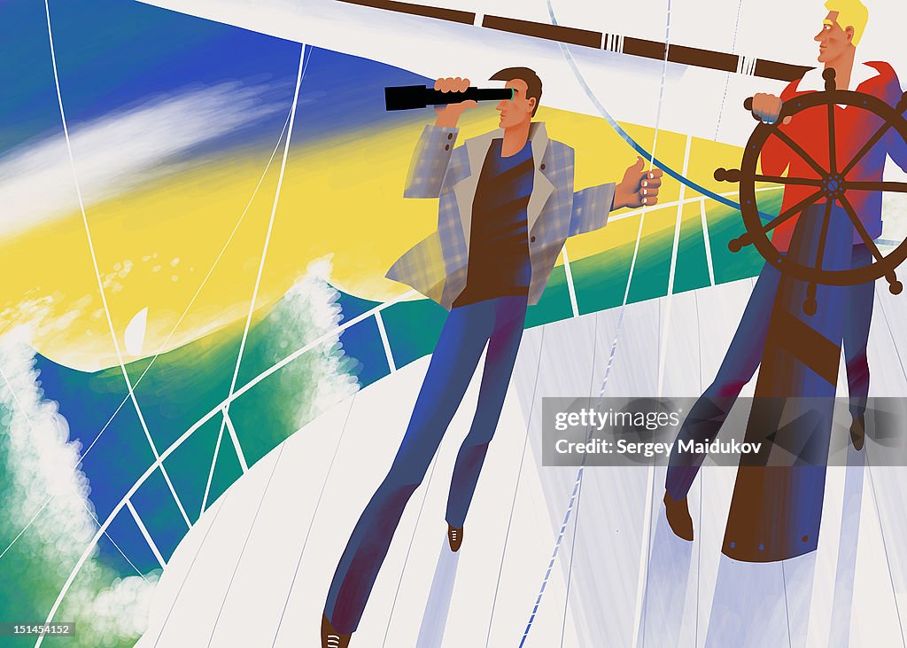 Yachting In Pacific Ocean