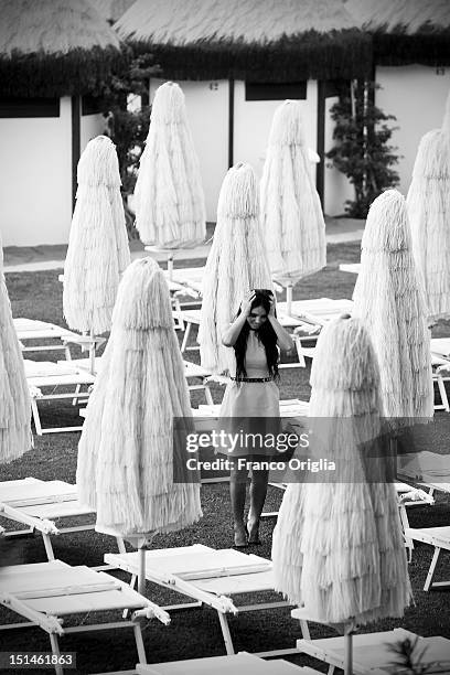 Actress Hafsia Herz from the film 'Inheritance' poses during the 69th Venice Film Festival at the Venice Days on September 5, 2012 in Venice, Italy.