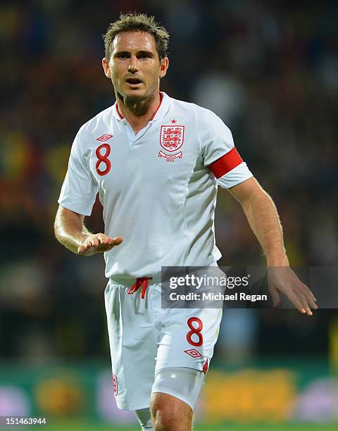 Frank Lampard of England looks on during the FIFA 2014 World Cup qualifier match between Moldova and England at Zimbru Stadium on September 7, 2012...